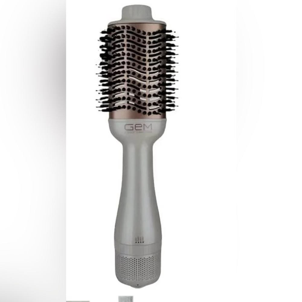Silver and Rose Gold Hot Air Round Brush for Women